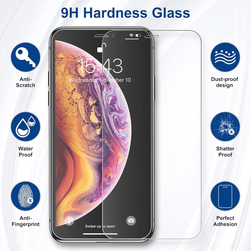 ImpactStrong Shatterproof Tempered Glass Screen Protector for iPhone 11 Pro Max/iPhone XS Max [Easy Installation Frame] [Bubble Free] [9H Hardness] [Full Coverage] Case Friendly, 6.5 Inch - (3-Pack) - Image 2