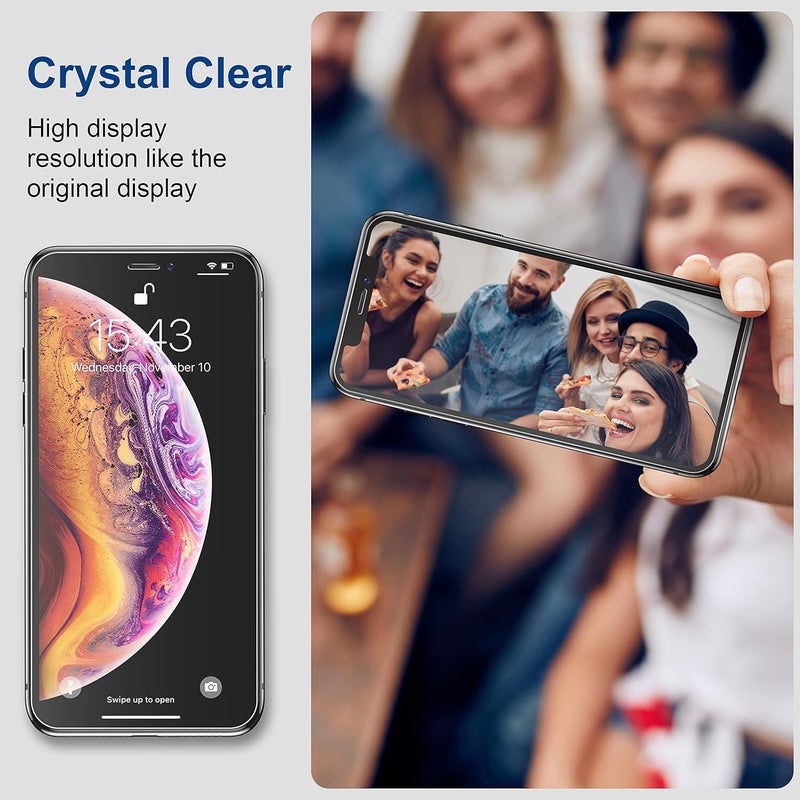 ImpactStrong Shatterproof Tempered Glass Screen Protector for iPhone 11 Pro Max/iPhone XS Max [Easy Installation Frame] [Bubble Free] [9H Hardness] [Full Coverage] Case Friendly, 6.5 Inch - (3-Pack) - Image 5