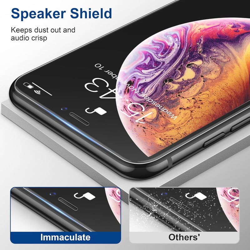 ImpactStrong Shatterproof Tempered Glass Screen Protector for iPhone 11 Pro Max/iPhone XS Max [Easy Installation Frame] [Bubble Free] [9H Hardness] [Full Coverage] Case Friendly, 6.5 Inch - (3-Pack) - Image 4