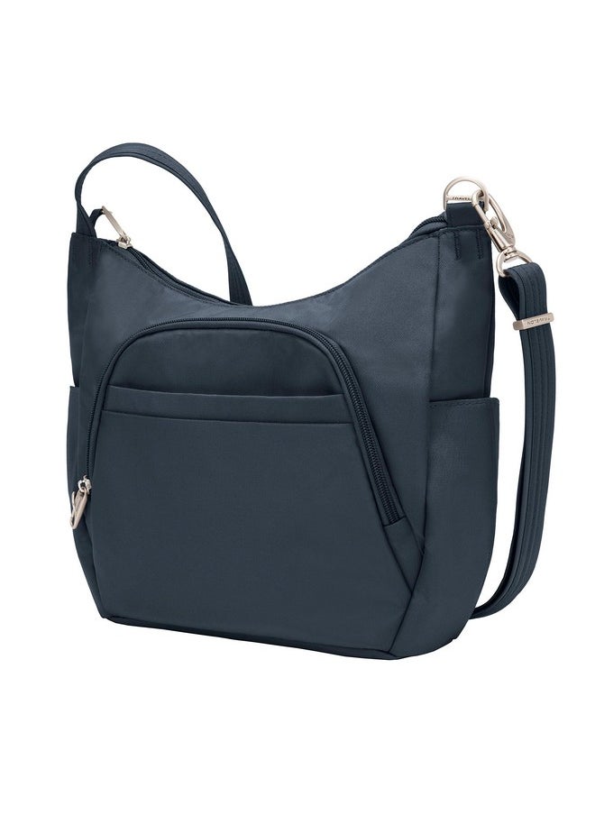 Travelon Antitheft Crossbody Bucket Bag Midnight One Size 42757 360  - Image 3