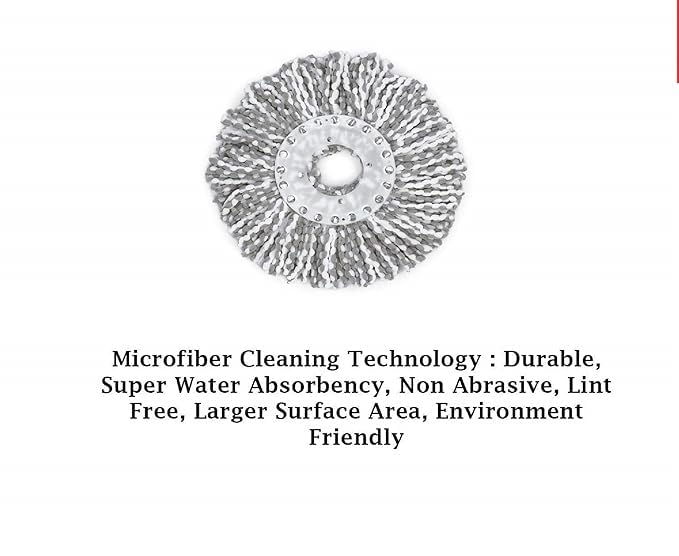 Magic Providers Replacement Mop Head Refill Spin Mop Refill Microfiber Mop Refill Heavy Quality 125gm Pack of 1 - Image 4