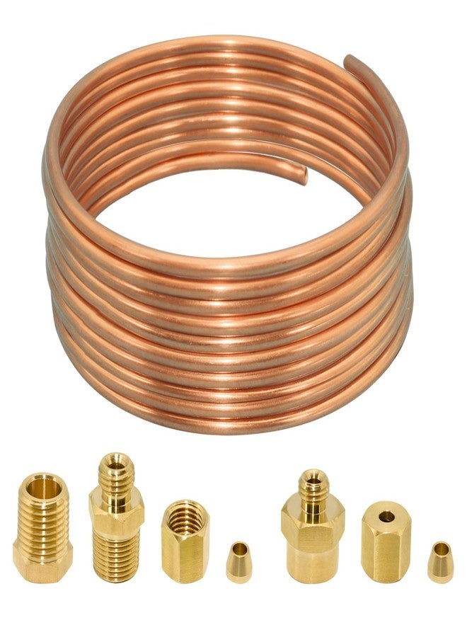 Ebrmeiwo 72'' Oil Pressure Gauge Tubing Kit, Set of Tube and Threaded Parts, Universal Fit - Image 1