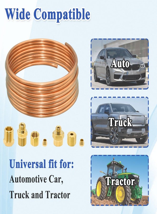 Ebrmeiwo 72'' Oil Pressure Gauge Tubing Kit, Set of Tube and Threaded Parts, Universal Fit - Image 4
