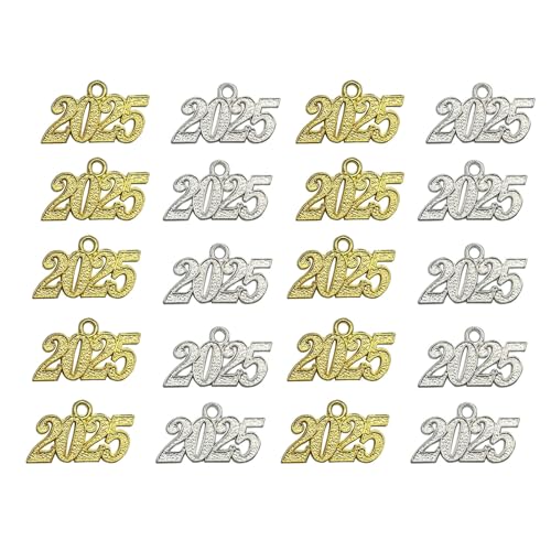 FRUTA 20pcs 2025 Charm Jewelry Making Kit for Handcraft Work Graduation Tassel DIY Beads, Gold and Silver - Image 4