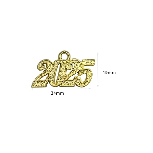 FRUTA 20pcs 2025 Charm Jewelry Making Kit for Handcraft Work Graduation Tassel DIY Beads, Gold and Silver - Image 2