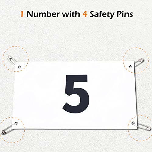 TRIWONDER Tyvek Running Bib Competitor Numbers with Safety Pins, Running Numbers Paper Tags 1-500, Tearproof and Waterproof 4 x 7 Inches for Marathon Races and Events Sports Games (201-300) - Image 5