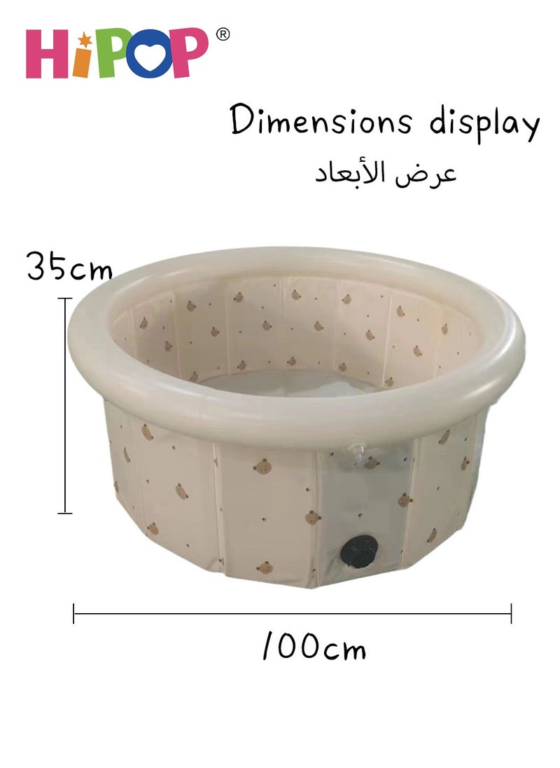 HIPOP - Inflatabl Ocean Ball Pit Pool,Children's Playground Pad,100*100cm Tent House for Kid - Image 1