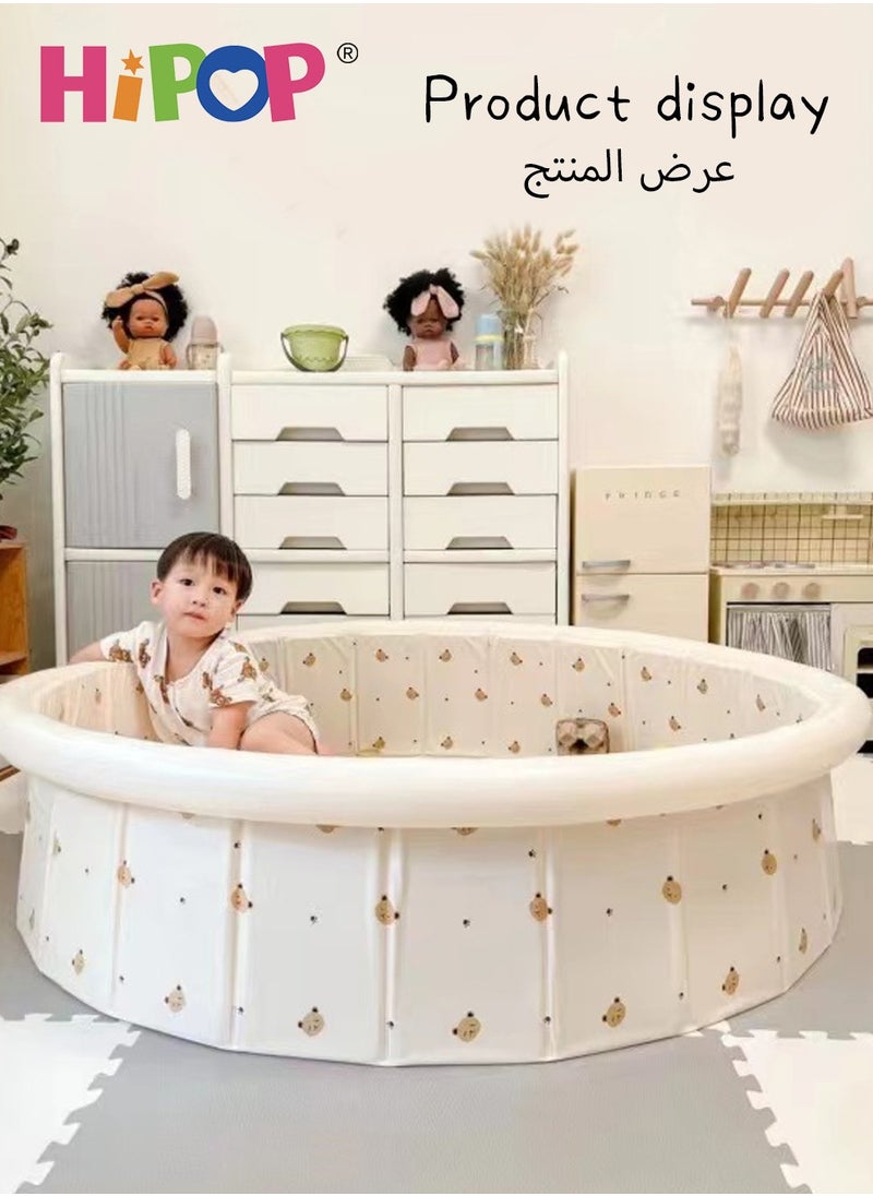 HIPOP - Inflatabl Ocean Ball Pit Pool,Children's Playground Pad,100*100cm Tent House for Kid - Image 1
