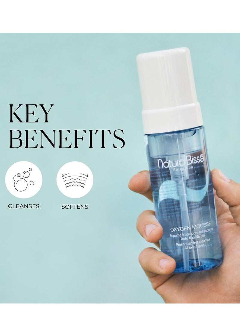 natura Bisse Natura Bissé Oxygen Mousse | Fresh Foaming Cleanser | Cleanses, Mattifies & Unclogs Pores | For all skin types, 5.3 Oz  - Image 3