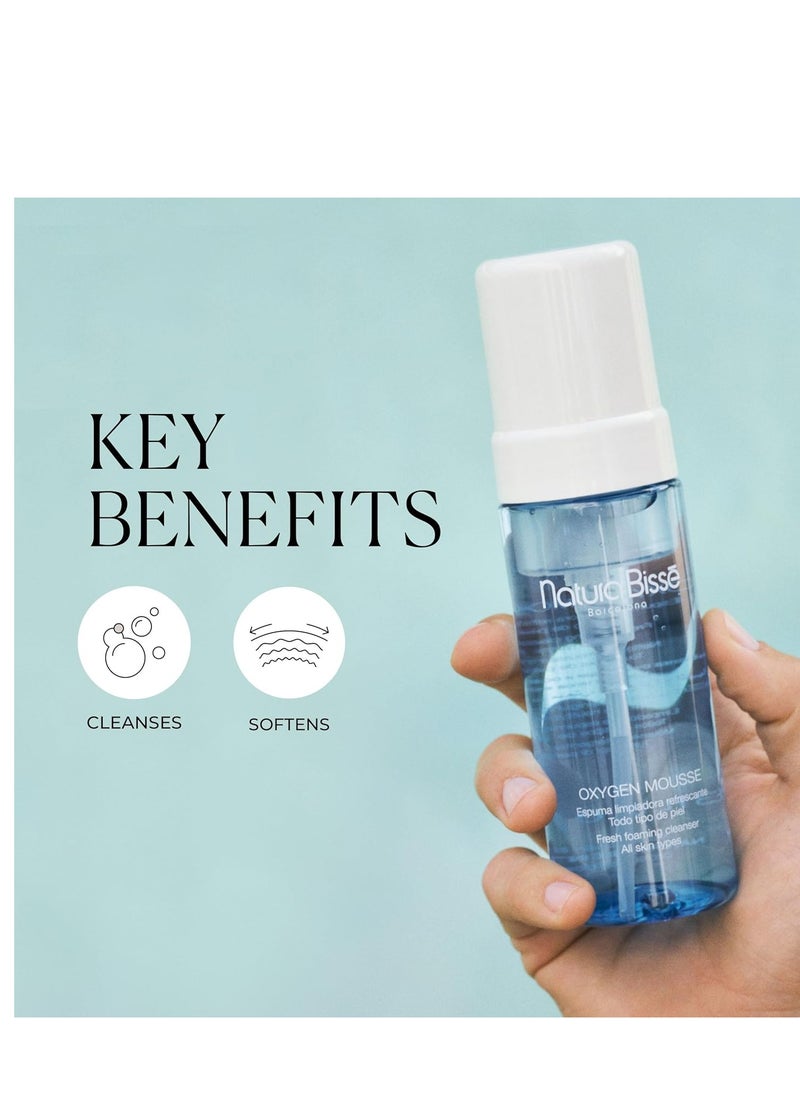 natura Bisse Natura Bissé Oxygen Mousse | Fresh Foaming Cleanser | Cleanses, Mattifies & Unclogs Pores | For all skin types, 5.3 Oz  - Image 4