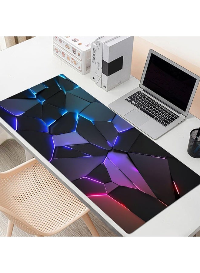 RION Three-Dimensional Patchwork Large Gaming Mouse Pad – Waterproof, Non-Slip Rubber Base, XL Desk Mat for Gamers, Office & Home - Image 2