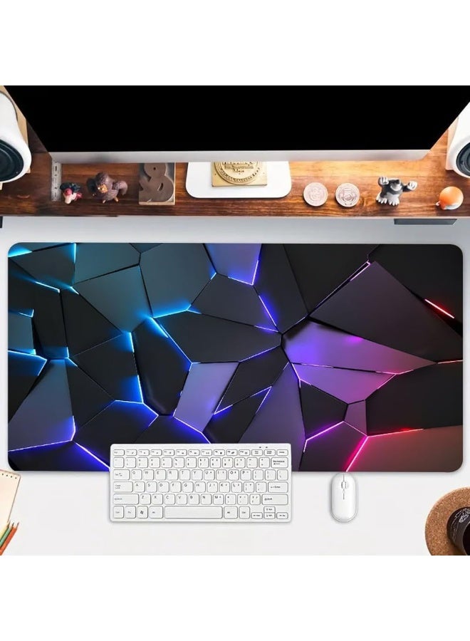 RION Three-Dimensional Patchwork Large Gaming Mouse Pad – Waterproof, Non-Slip Rubber Base, XL Desk Mat for Gamers, Office & Home - Image 4