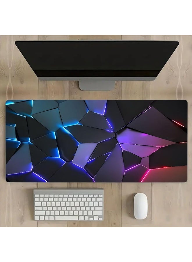 RION Three-Dimensional Patchwork Large Gaming Mouse Pad – Waterproof, Non-Slip Rubber Base, XL Desk Mat for Gamers, Office & Home - Image 3