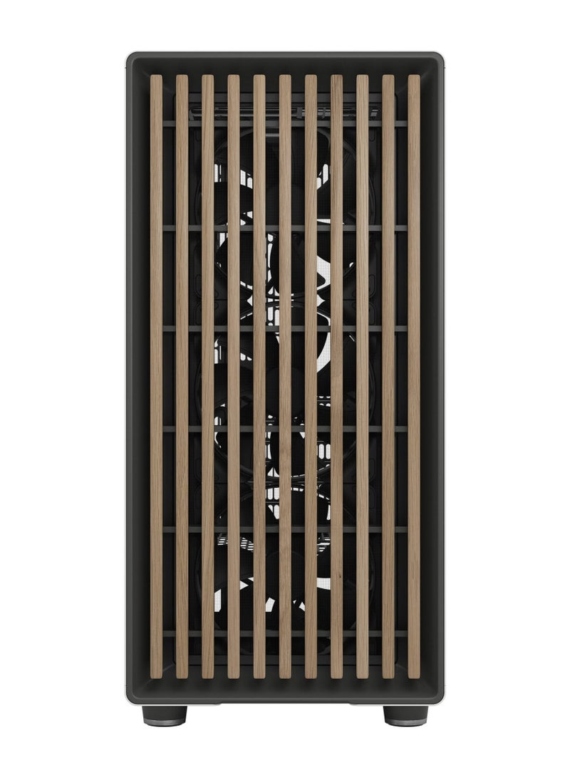 Fractal Design North XL E-ATX Mid Tower Computer Case, Walnut Wood Front Panel, Tempered Glass Side Panel, 3x Aspect 140mm PWM Included, Up to 420mm Radiator, 9x Fans Support, Dust Filters, Type-C, 2x USB 3.0, Chalk White | FD-C-NOR1X-06 - Image 3