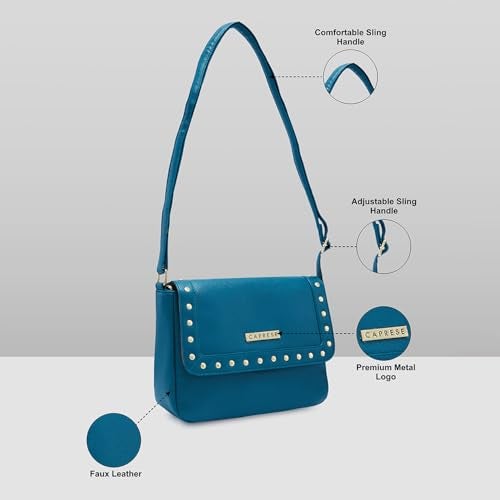Caprese Women's Sling Bag (Teal) - Image 3