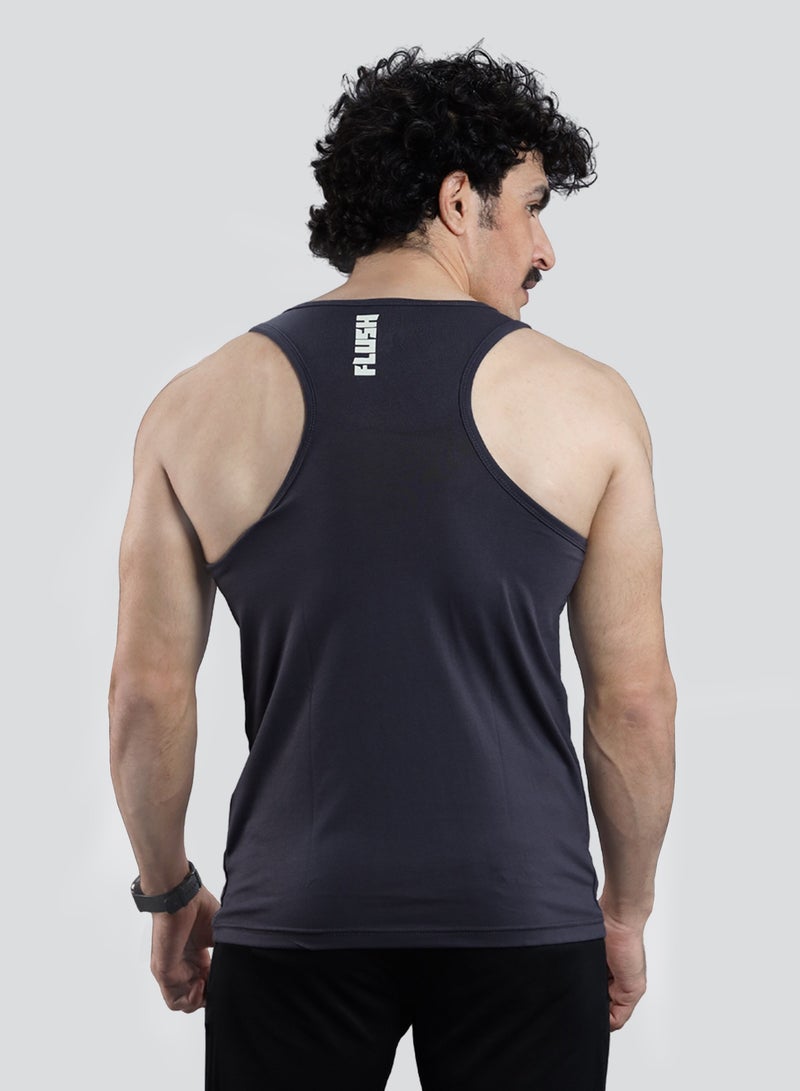 FLUSH Flush Men’s Athleisure Workout Tank Top Pack of 2, Gym Muscle Tee Fitness, Bodybuilding Sleeveless T-Shirt  - Image 5