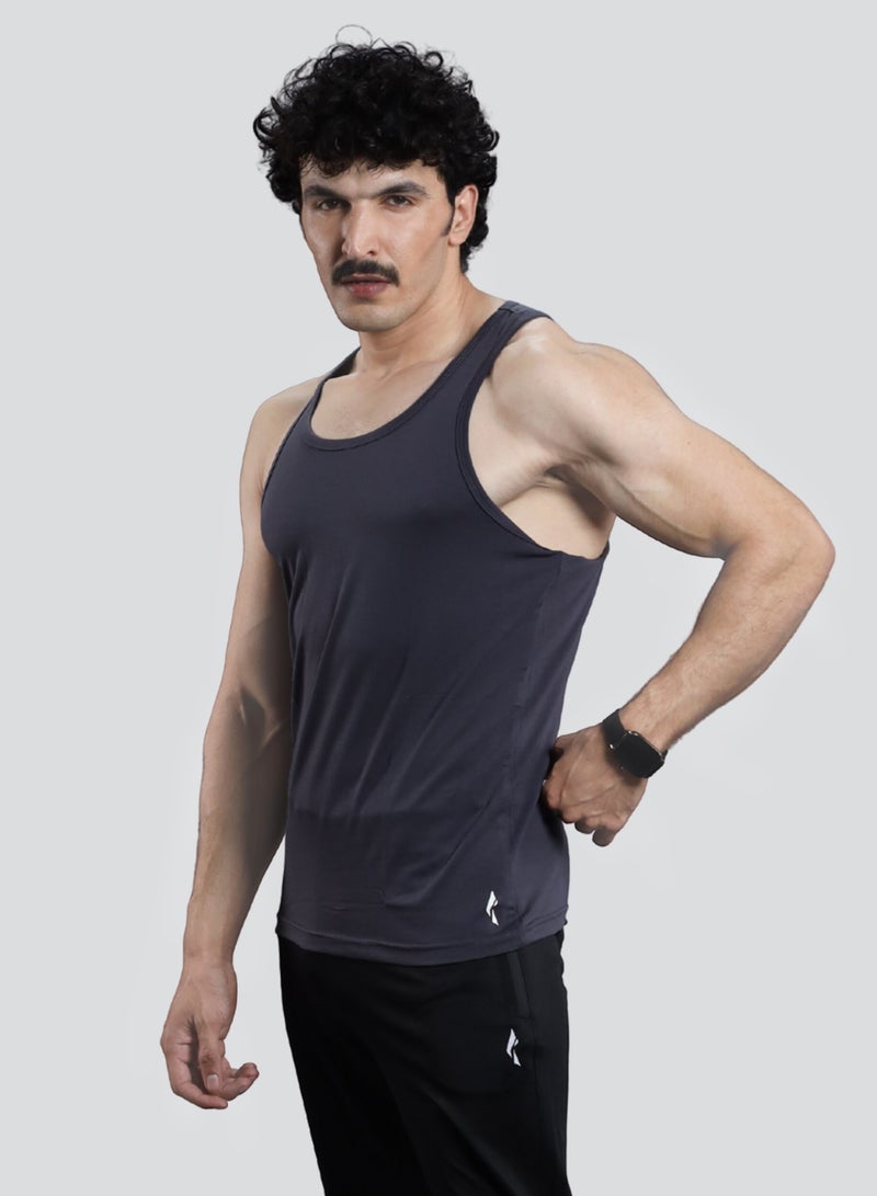 FLUSH Flush Men’s Athleisure Workout Tank Top Pack of 2, Gym Muscle Tee Fitness, Bodybuilding Sleeveless T-Shirt  - Image 4