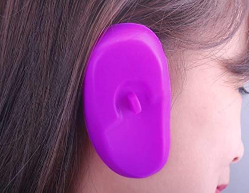 vipolish 3 Pairs Reusable Silicone Ear Covers Hairdressing Dye Coloring Ear Cover Waterproof Hair Dye Cover Protector for Home Shower Bathing Salon Shop (Color Random) - Image 4