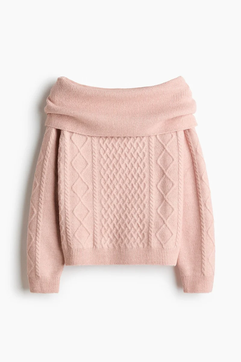 اتش اند ام كنزة بدون أكتاف