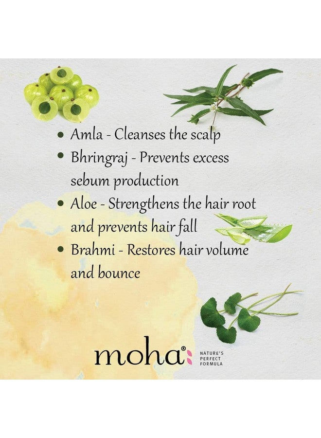 موها: شامبو عشبي للشعر | شامبو خفيف للاستخدام اليومي لجميع أنواع الشعر | منظف للشعر بفوائد الأملا والصبار والبراهمي والبهرينجاراج (400 مل (200 مل × 2)) - Image 4