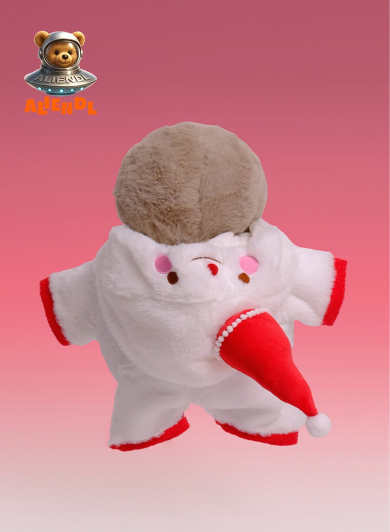 ALIENDL Gentle Penguin – Plush Penguin Stuffed Animal Toy for Baby Kids, Soft Cute Penguin Winter Outfit Doll Gift Set with Removable Clothes & Pouch, Cozy Gift for Kids, Girls, Friends & Couples - Image 4