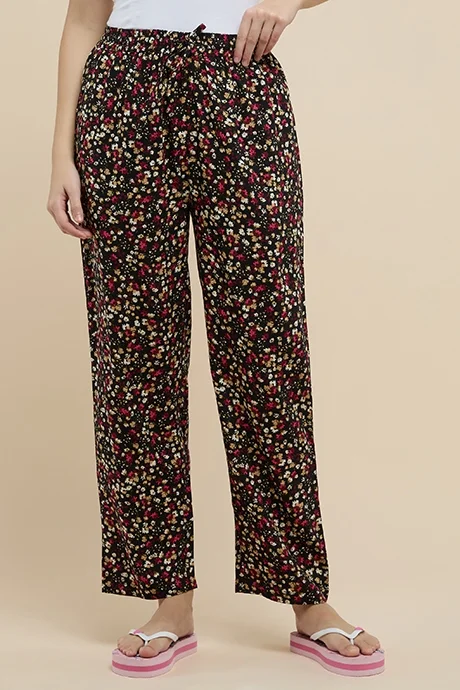R&B Printed Pyjama Pants with Drawstring Waist