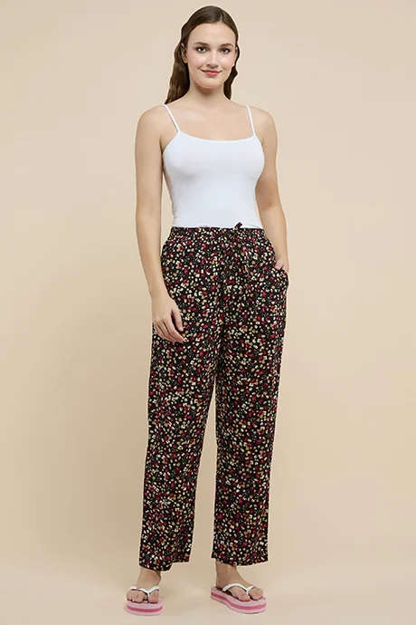 R&B Printed Pyjama Pants with Drawstring Waist
