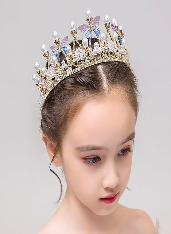 KPS Princess Crown | Bridal Accessories | For Christmas/Birthday/Photography/New Year/Event Party | Headband Hair Accessories | Princess Tiara With Pearl (Pack of 1,Multicolor) - Image 5