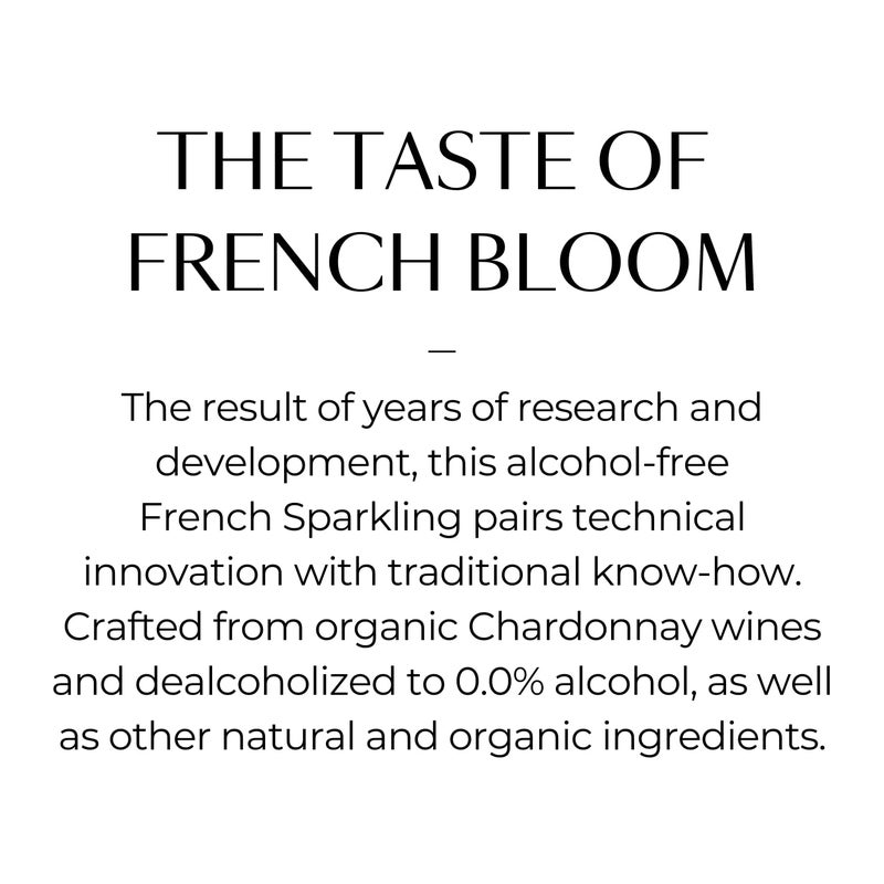 French Bloom Duo Set (1 Bottle Le Blanc, 1 Bottle Le Rosé) 0.0% Alcohol-Free Sparkling Wine, 750ml - Certified Organic, Vegan, Low Calorie, Pregnancy Friendly, Sulfite-Free - Image 5