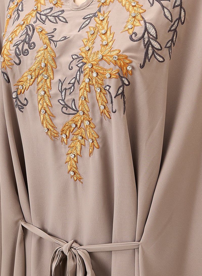 Khizana Plus Size Embroidered Kaftan - Image 3