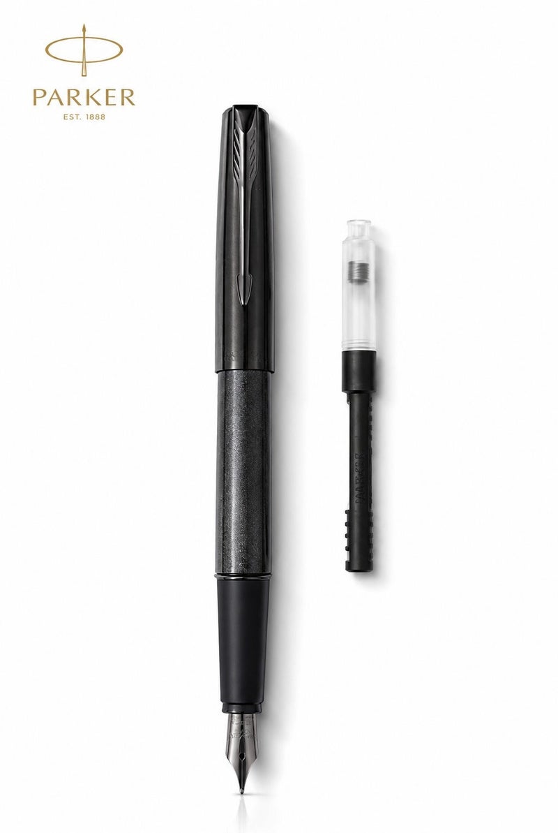 Parker Frontier Metallic Black Set Fountain Pen+ Ballboint Pen - Image 2