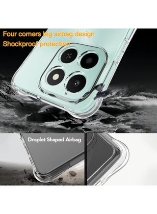 Case for Honor X6c 4G Clear TPU Four Corners Military-Grade Protection Cover Transparent Soft - view 4