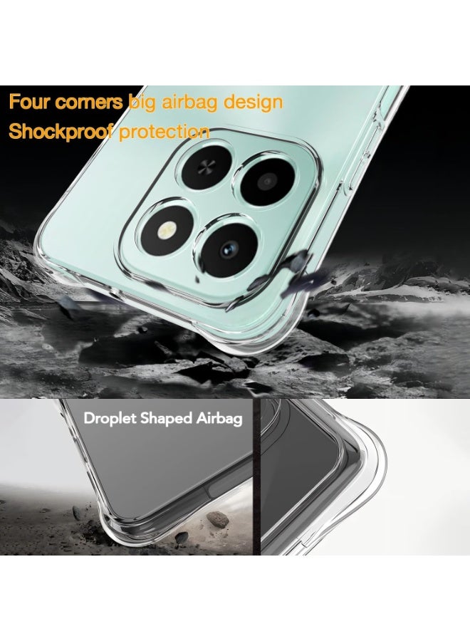 ثلاثة نمور حالة لشرف X6c 4G واضحة TPU أربع زوايا غطاء الحماية العسكرية الصف الشفاف الناعم - Image 4