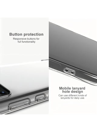 Case for Honor X6c 4G Clear TPU Four Corners Military-Grade Protection Cover Transparent Soft - view 3