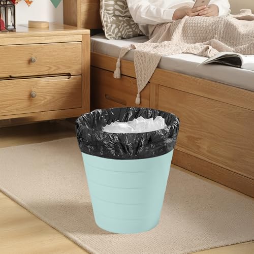 ZXJ Small Trash Can - Round Waste Basketbin - 2 Gallon - Green - Bathrooms, Laundry Room, Kitchens, Offices - Image 4