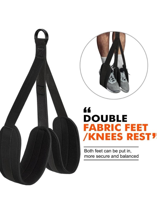 ZERIFAM Resistance Bands for Pull Ups, 225lb Pull Up Assistance Bands Set with Fabric Feet/Knee Rest, Weight Adjustable Pull Up Bands for Home Gym, Strength Training and Pull-Up Workouts - Image 4