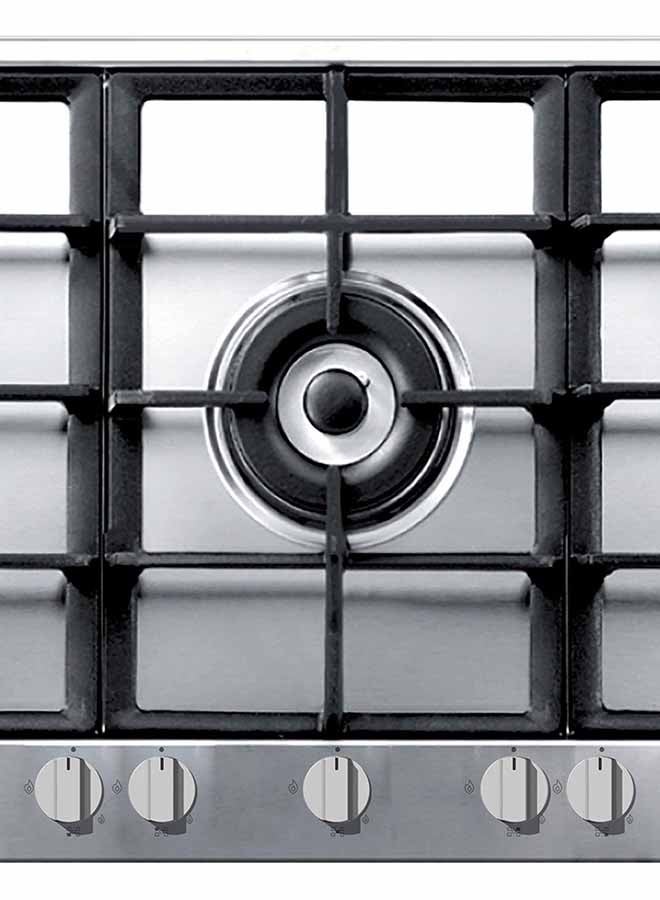 Whirlpool 5-Burner Gas Hob GMR9522/IX/C Silver/Black - Image 2