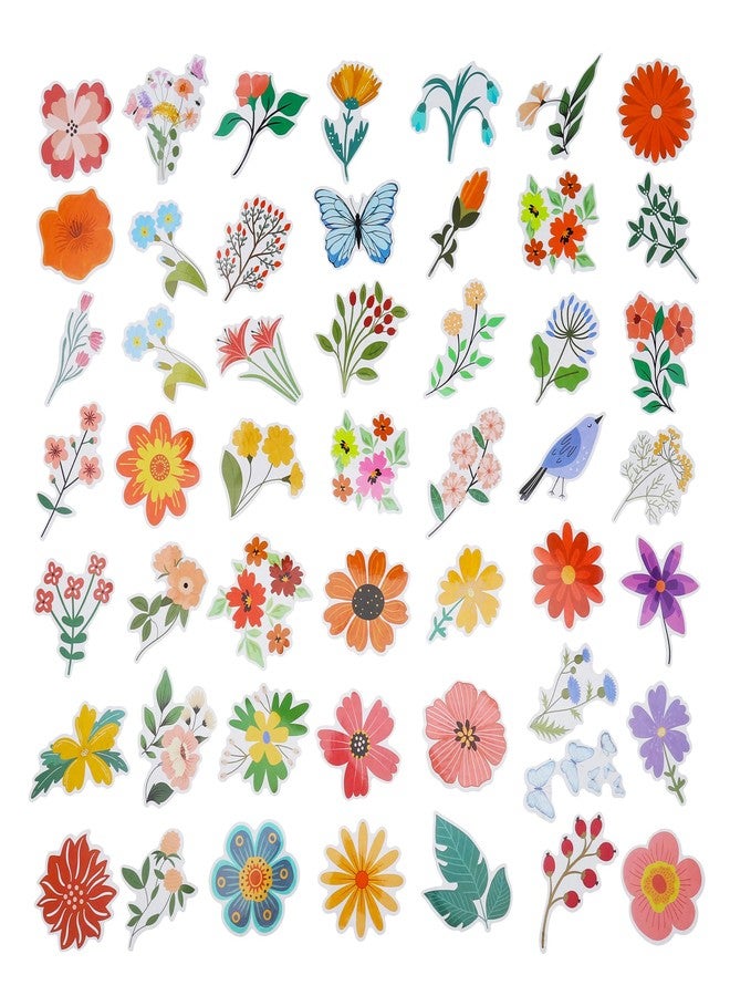 Cleverplay 100 Pack Flower Stickers, Flower Party Favors, Birthday Decorations Gifts - Image 3