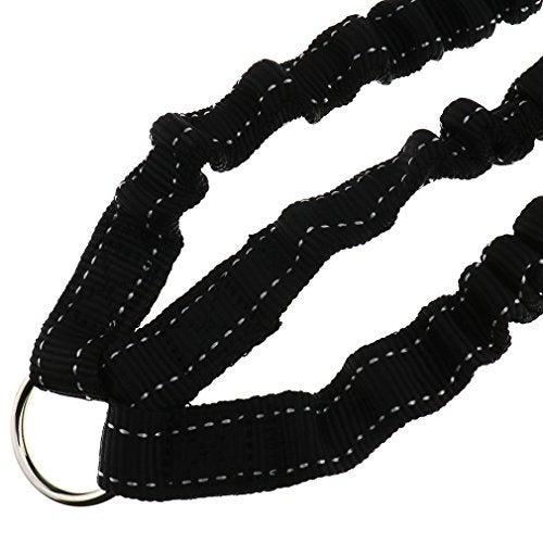 SING F LTD 3 Way No-Tangle Triple Coupler Dog Bungee Walking Leash Lead Rope Strap Black - Image 3