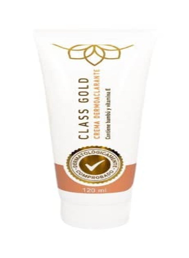 Class Gold Cosmetics Dermoaclarante Crema Tamaño Grande Class Gold Cosmetics Body Cream,Natural Skin Cream with Vitamin E 120 ml,4.05 Fl Oz (Pack of 1) - Image 1