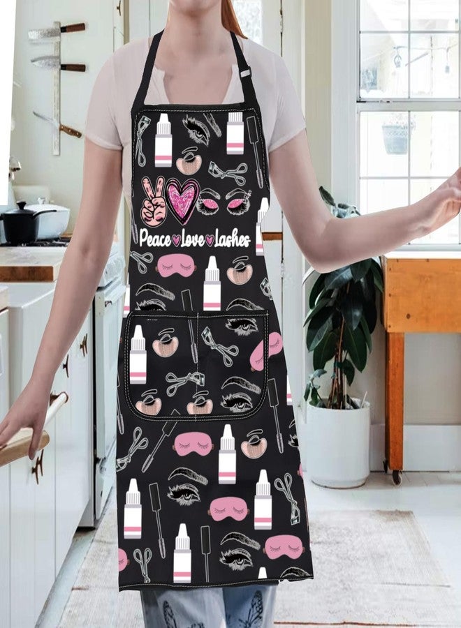 Gzrlyf Lash Tech Apron Beautician Eyelashes Artist Gift Lash Boss Lashes Gift Esthetician Gifts Lash Artist Apron (Lashes apron) - Image 5