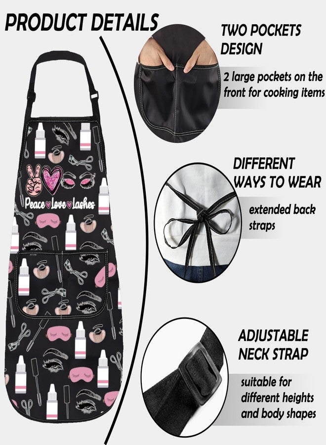Gzrlyf Lash Tech Apron Beautician Eyelashes Artist Gift Lash Boss Lashes Gift Esthetician Gifts Lash Artist Apron (Lashes apron) - Image 4