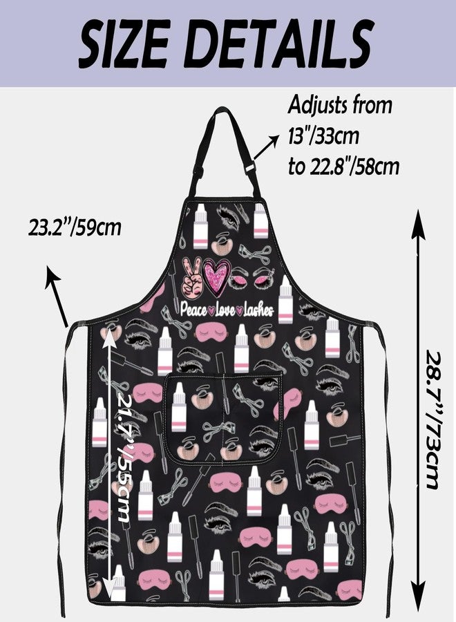 Gzrlyf Lash Tech Apron Beautician Eyelashes Artist Gift Lash Boss Lashes Gift Esthetician Gifts Lash Artist Apron (Lashes apron) - Image 2