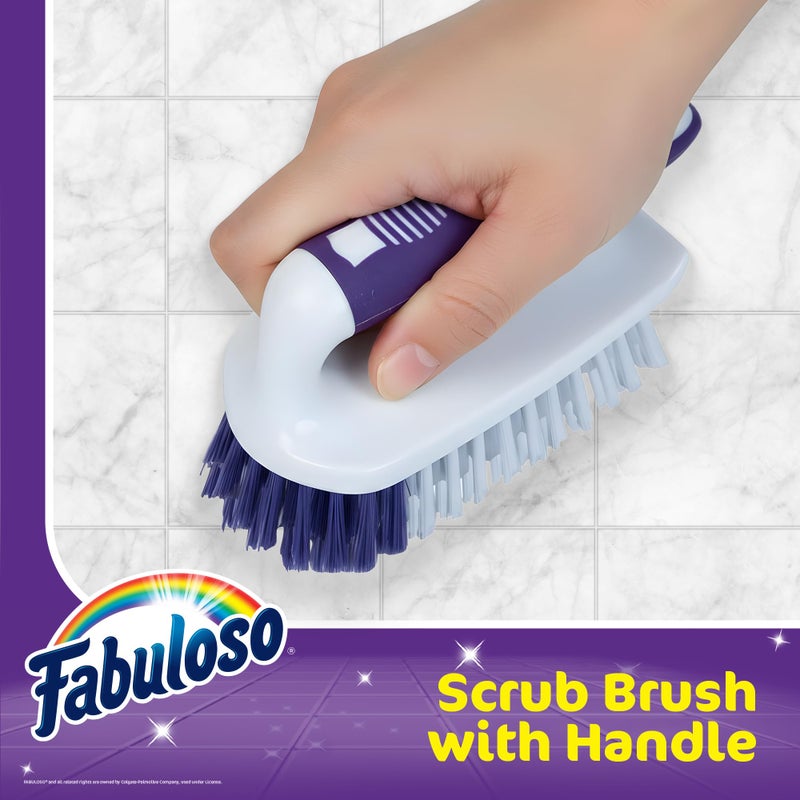 Fabuloso Scrub Brush with Handle â€“ Easy Grip Handheld Scrubbing Brush for Showers, Floors, and More - Image 2