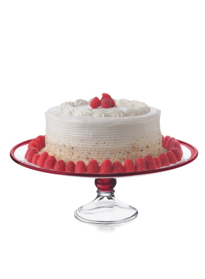 دانيا صحن كيك بقاعدة وغطاء من الزجاج مكسيكي - Image 3