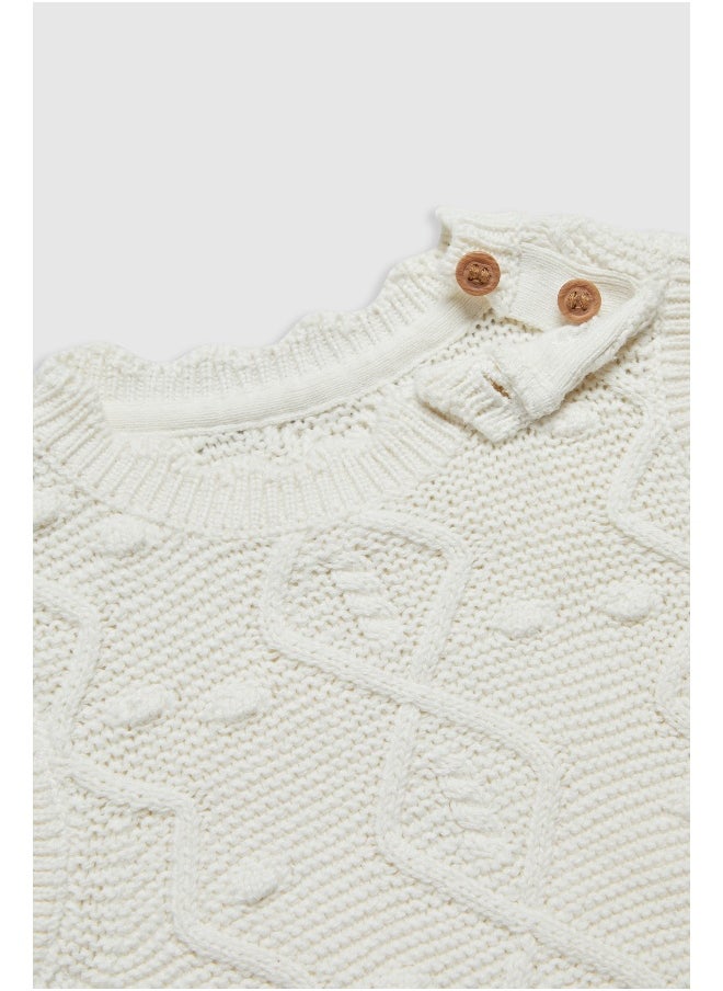 mothercare Cream 2-in-1 Jumper  - Image 2