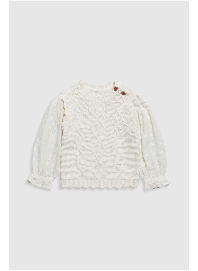mothercare Cream 2-in-1 Jumper  - Image 1