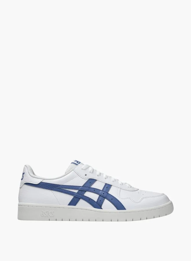 اسيكس Men's Logo Detail Lace-Up Sports Shoes - Japan S