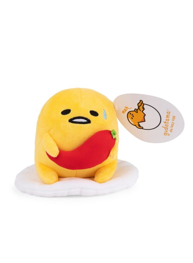 GUND Sanrio Gudetama The Lazy Egg Stuffed Animal, Spicy Gudetama Plush Toy For Ages 1 And Up, 5” - Image 4