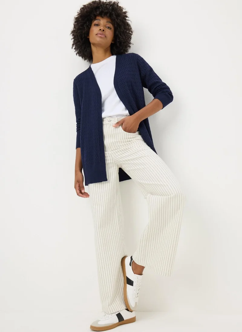ماتلان Navy Baby Cable Longline Cardigan